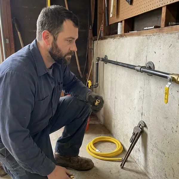 Local gas line installation by BRV Plumbing, Florence, AL