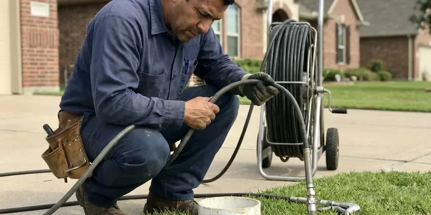 BRV Plumbing technician providing gas line repair in Huntsville