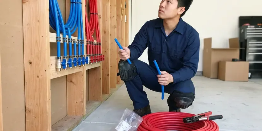 BRV Plumbing technician providing sump pump maintenance in Huntsville