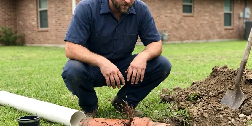 BRV Plumbing technician providing slab leak repair in Huntsville